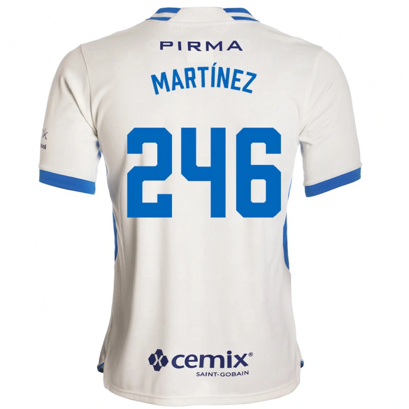 Danxen Kinder Rey Martínez #246 Weiß Blau Rot Auswärtstrikot Trikot 2026/27 T-Shirt