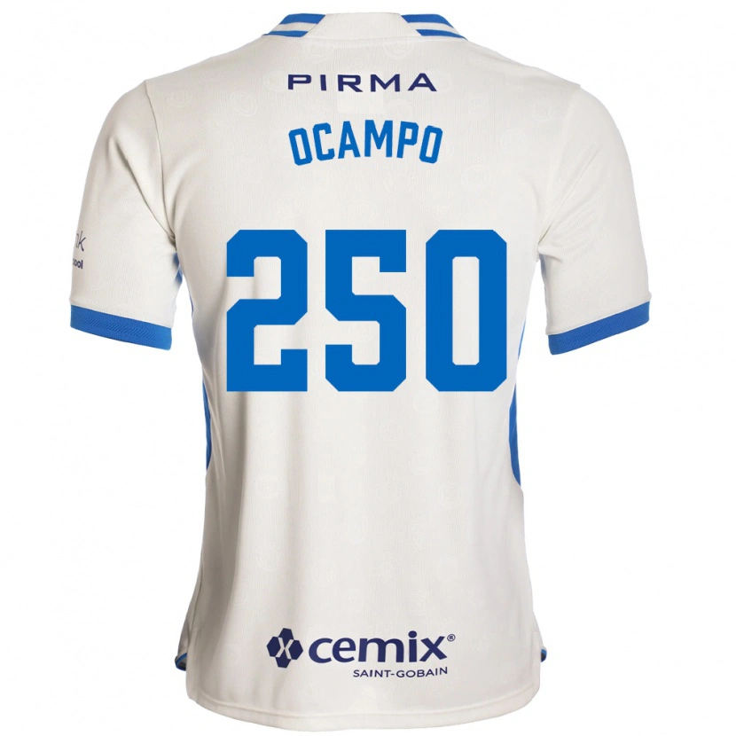 Danxen Kinder Diego Ocampo #250 Weiß Blau Rot Auswärtstrikot Trikot 2026/27 T-Shirt