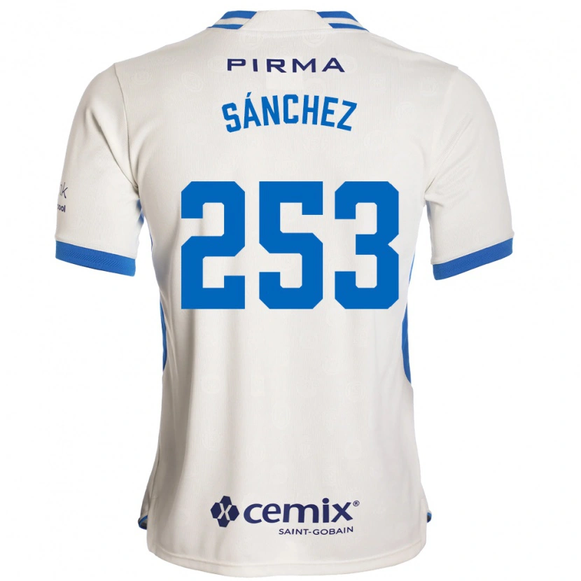 Danxen Kinder Pablo Sánchez #253 Weiß Blau Rot Auswärtstrikot Trikot 2026/27 T-Shirt