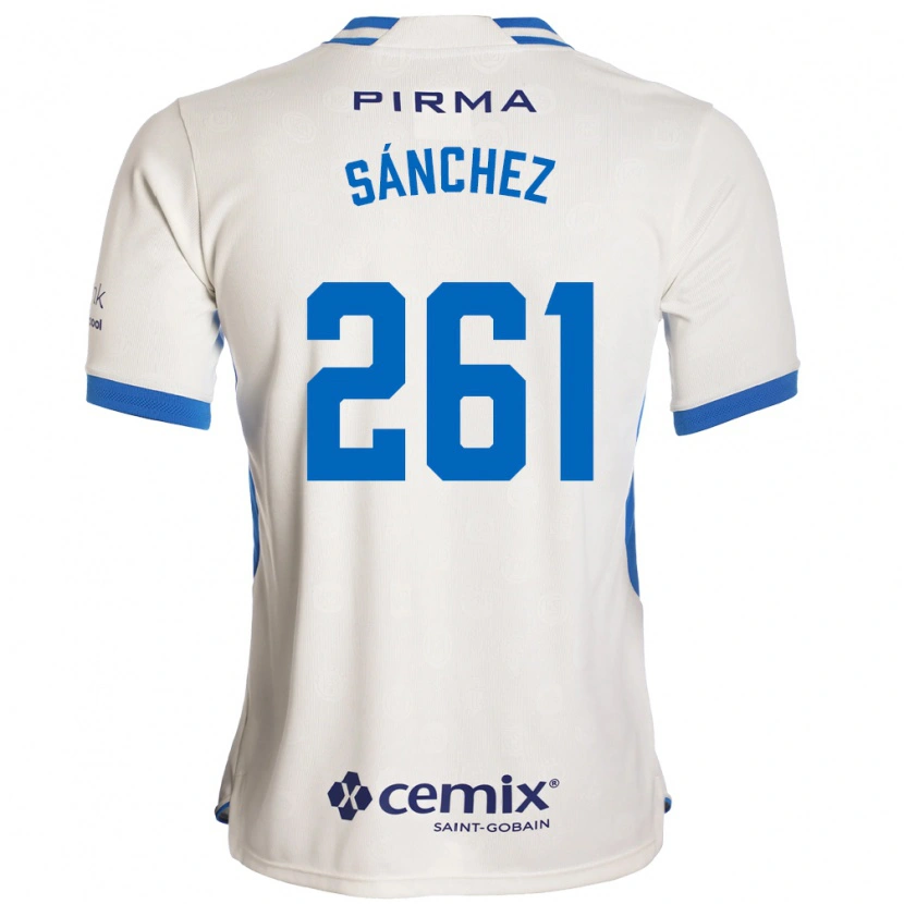 Danxen Kinder Paulo Sánchez #261 Weiß Blau Rot Auswärtstrikot Trikot 2026/27 T-Shirt