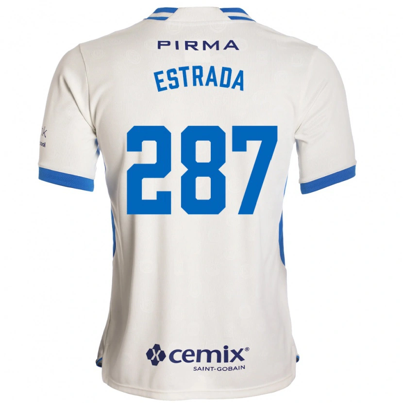 Danxen Kinder Hernán Estrada #287 Weiß Blau Rot Auswärtstrikot Trikot 2026/27 T-Shirt