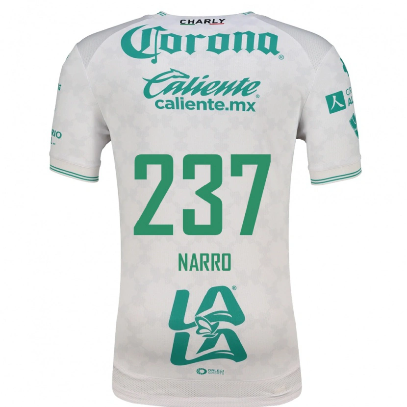 Danxen Kinder Ernesto Narro #237 Hellgrün Weiß Auswärtstrikot Trikot 2026/27 T-Shirt