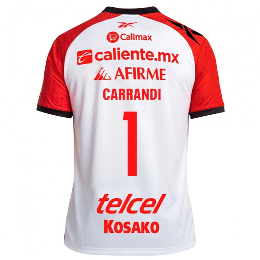 Danxen Kinder Daniela Carrandi #1 Weiß Schwarz Rot Auswärtstrikot Trikot 2026/27 T-Shirt