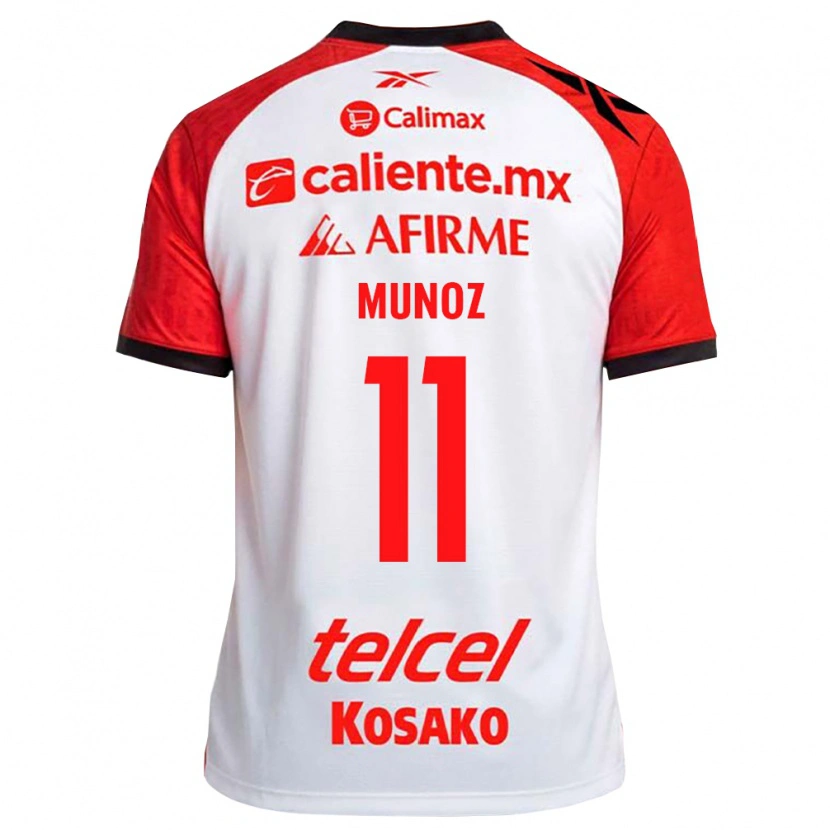Danxen Kinder Sanjuana Munoz #11 Weiß Schwarz Rot Auswärtstrikot Trikot 2026/27 T-Shirt