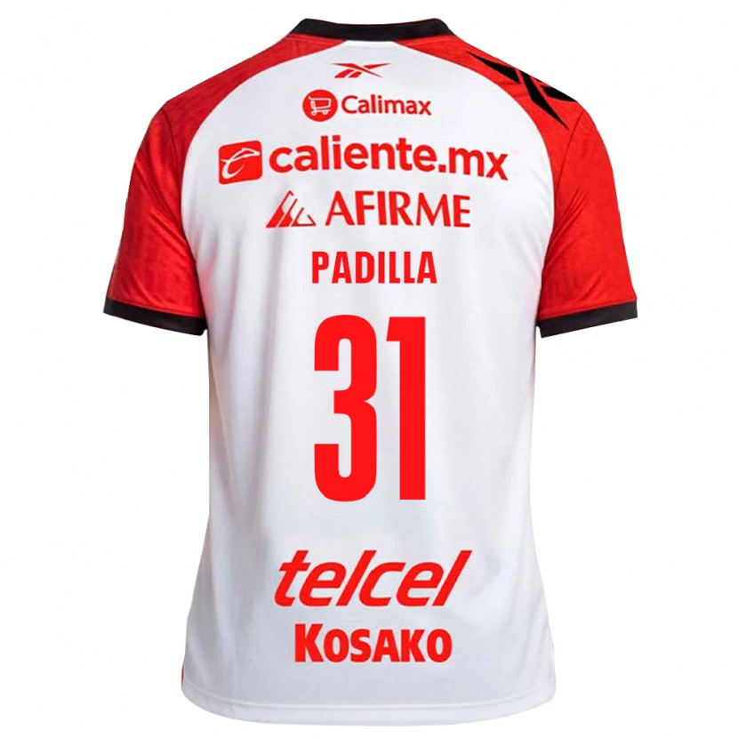Danxen Kinder Yael Padilla #31 Weiß Schwarz Rot Auswärtstrikot Trikot 2026/27 T-Shirt