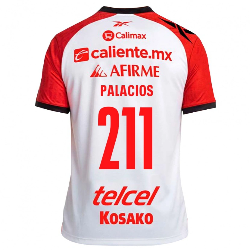 Danxen Kinder Brian Palacios #211 Weiß Schwarz Rot Auswärtstrikot Trikot 2026/27 T-Shirt