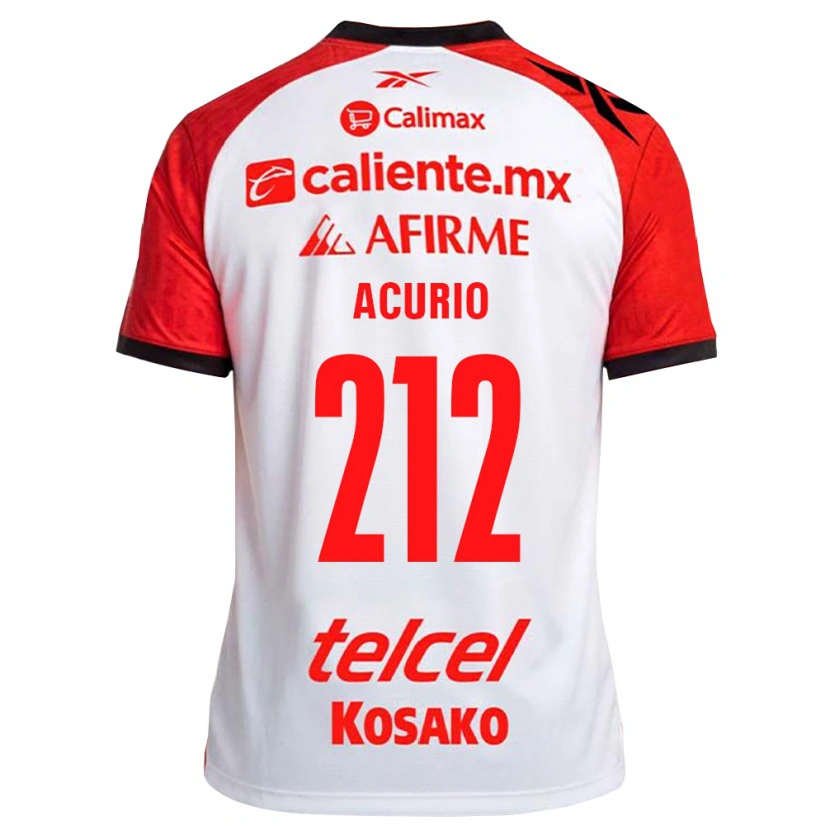 Danxen Kinder Jhon Acurio #212 Weiß Schwarz Rot Auswärtstrikot Trikot 2026/27 T-Shirt