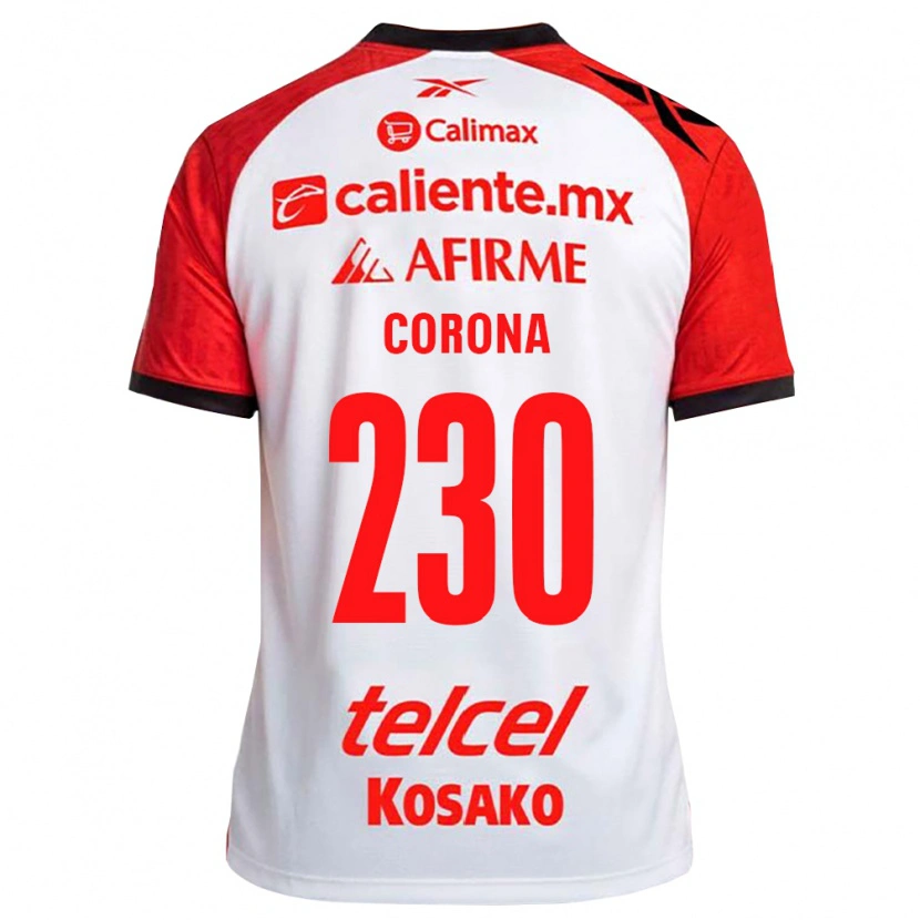 Danxen Kinder José Corona #230 Weiß Schwarz Rot Auswärtstrikot Trikot 2026/27 T-Shirt