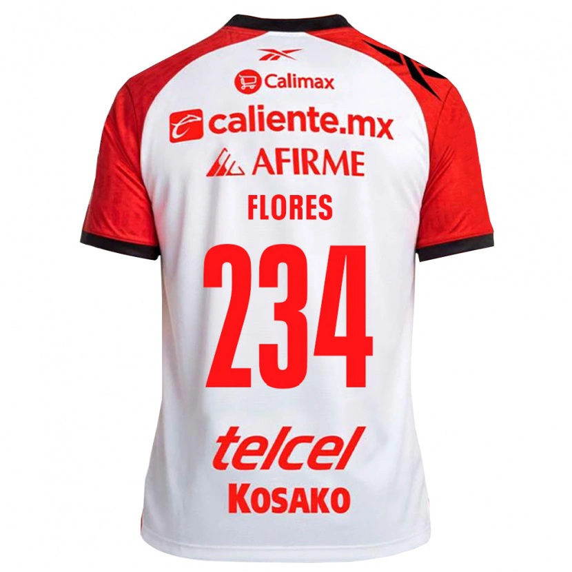 Danxen Kinder Arath Flores #234 Weiß Schwarz Rot Auswärtstrikot Trikot 2026/27 T-Shirt