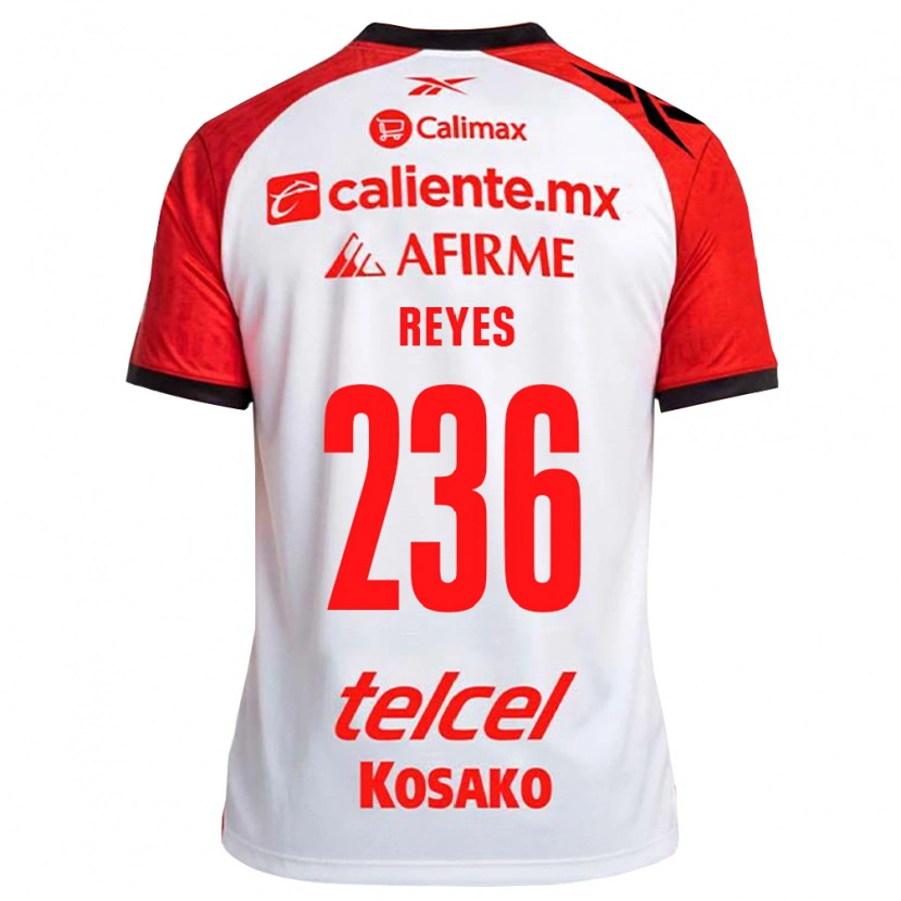 Danxen Kinder Abraham Reyes #236 Weiß Schwarz Rot Auswärtstrikot Trikot 2026/27 T-Shirt
