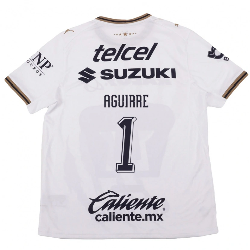 Danxen Kinder Miriam Aguirre #1 Weiß Schwarz Braun Auswärtstrikot Trikot 2026/27 T-Shirt