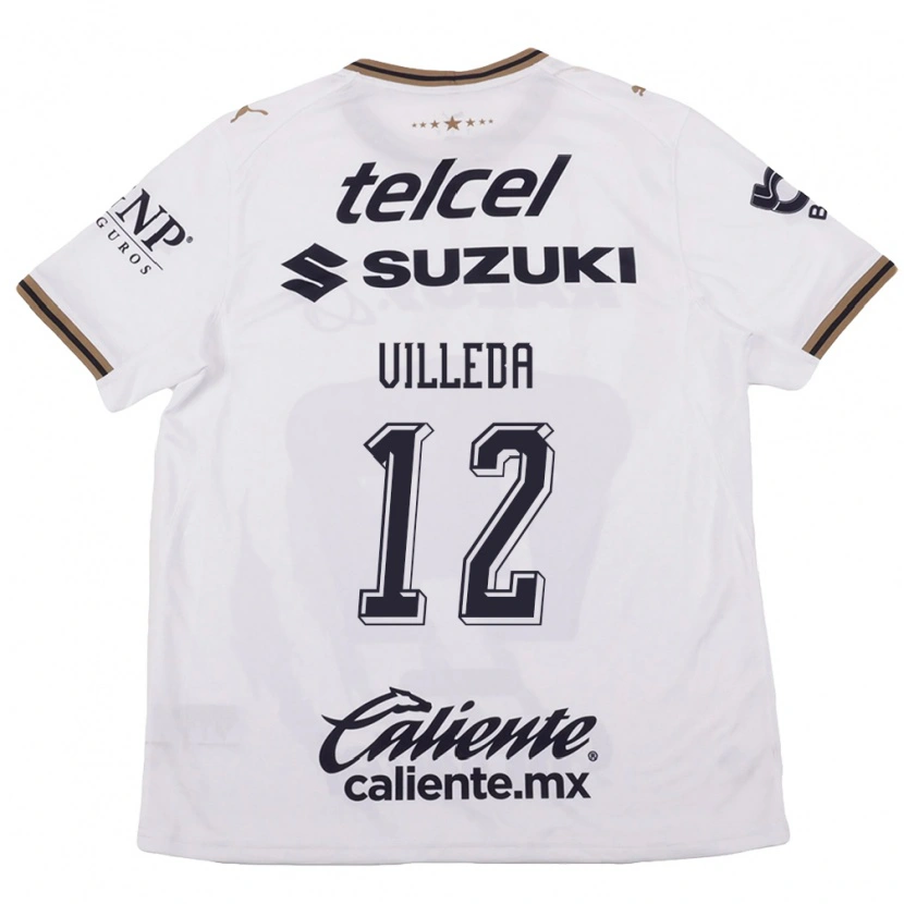 Danxen Kinder Melany Villeda #12 Weiß Schwarz Braun Auswärtstrikot Trikot 2026/27 T-Shirt