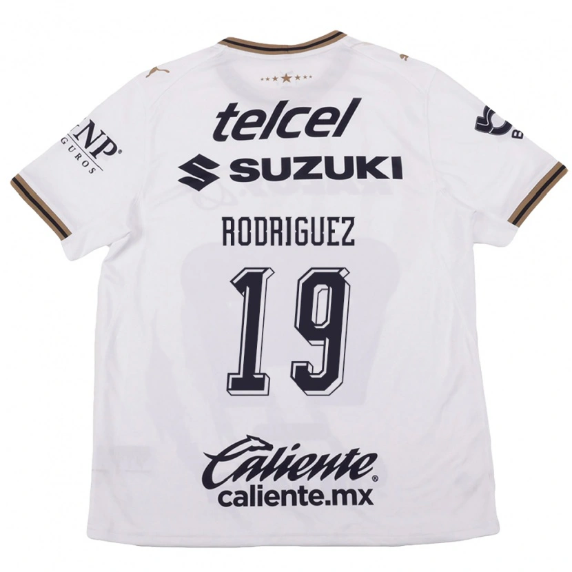 Danxen Kinder Yaneisy Rodriguez #19 Weiß Schwarz Braun Auswärtstrikot Trikot 2026/27 T-Shirt