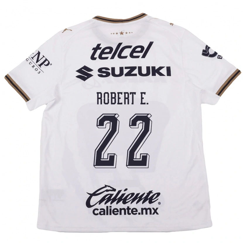 Danxen Kinder Robert Ergas #22 Weiß Schwarz Braun Auswärtstrikot Trikot 2026/27 T-Shirt