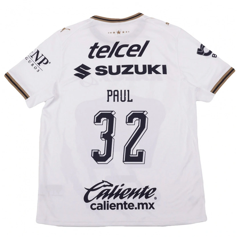 Danxen Kinder Miguel Paul #32 Weiß Schwarz Braun Auswärtstrikot Trikot 2026/27 T-Shirt