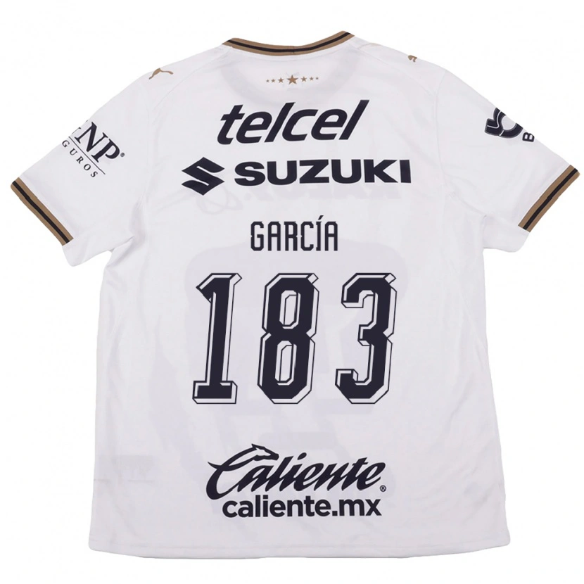 Danxen Kinder Carlos García #183 Weiß Schwarz Braun Auswärtstrikot Trikot 2026/27 T-Shirt