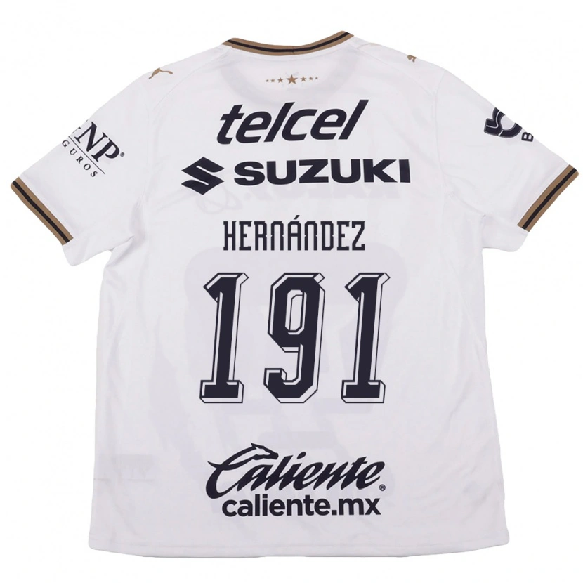 Danxen Kinder Marco Hernández #191 Weiß Schwarz Braun Auswärtstrikot Trikot 2026/27 T-Shirt