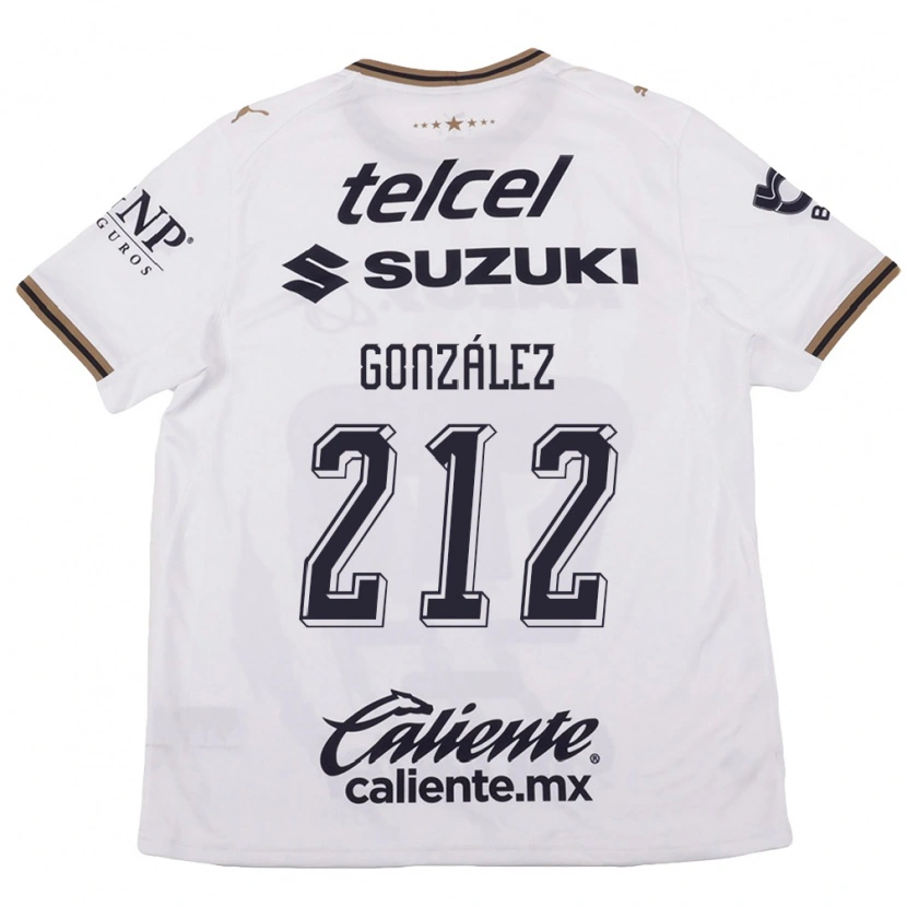 Danxen Kinder José González #212 Weiß Schwarz Braun Auswärtstrikot Trikot 2026/27 T-Shirt