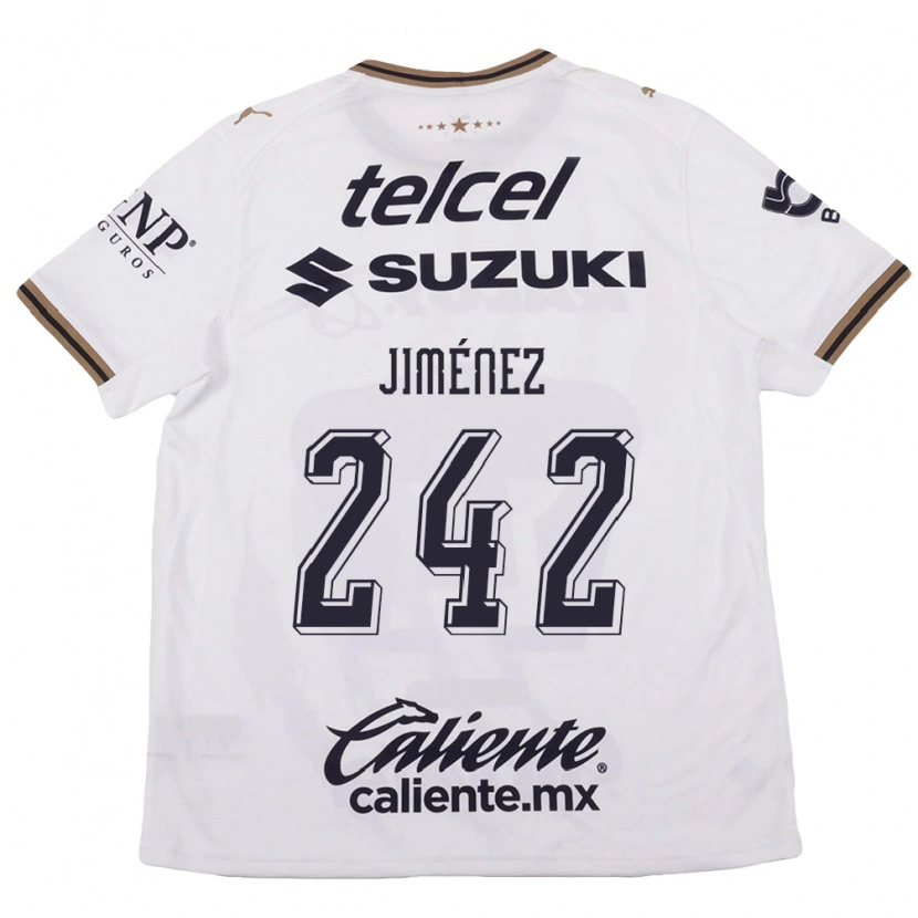 Danxen Kinder Axel Jiménez #242 Weiß Schwarz Braun Auswärtstrikot Trikot 2026/27 T-Shirt