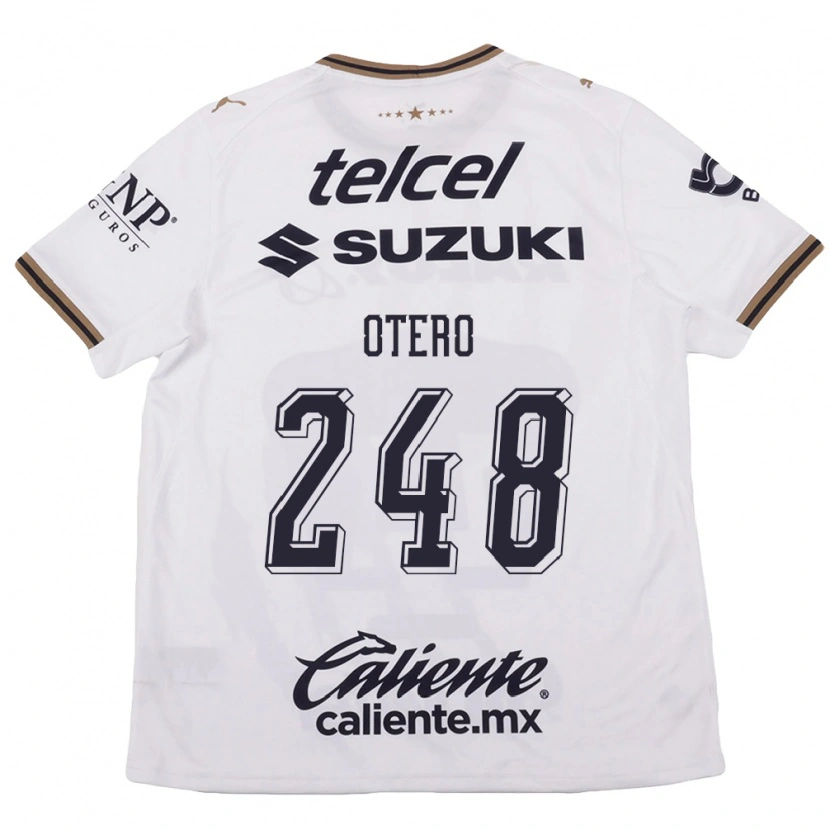 Danxen Kinder Jonathan Otero #248 Weiß Schwarz Braun Auswärtstrikot Trikot 2026/27 T-Shirt