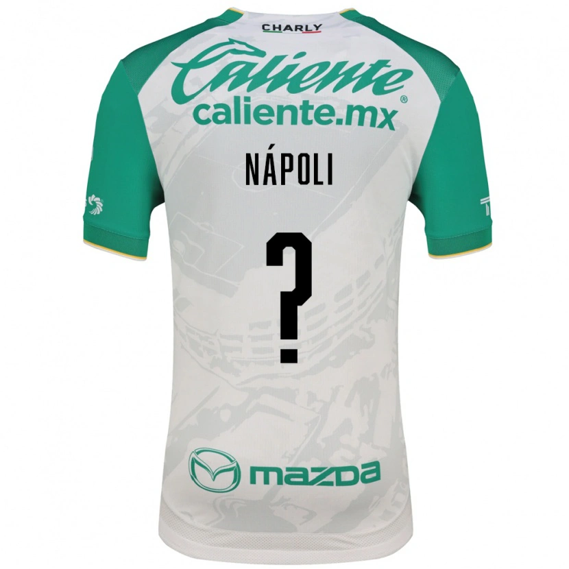 Danxen Kinder Gonzalo Nápoli #0 Hellgrün Weiß Auswärtstrikot Trikot 2026/27 T-Shirt