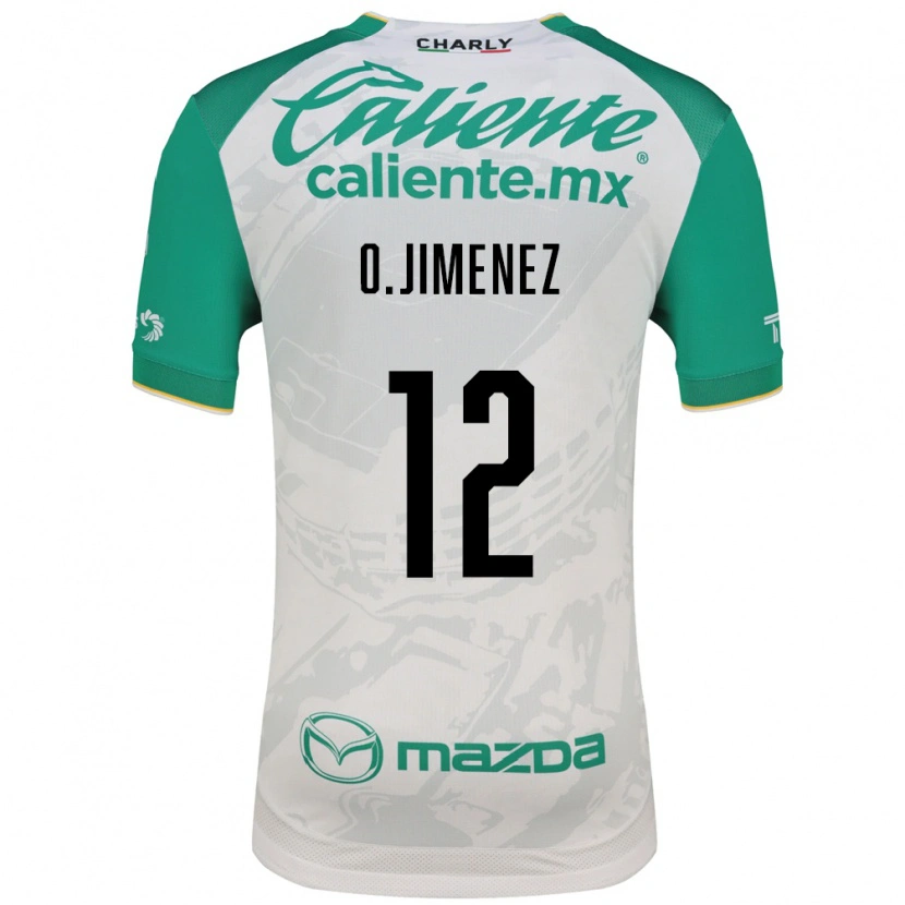 Danxen Kinder Oscar Jimenez #12 Hellgrün Weiß Auswärtstrikot Trikot 2026/27 T-Shirt