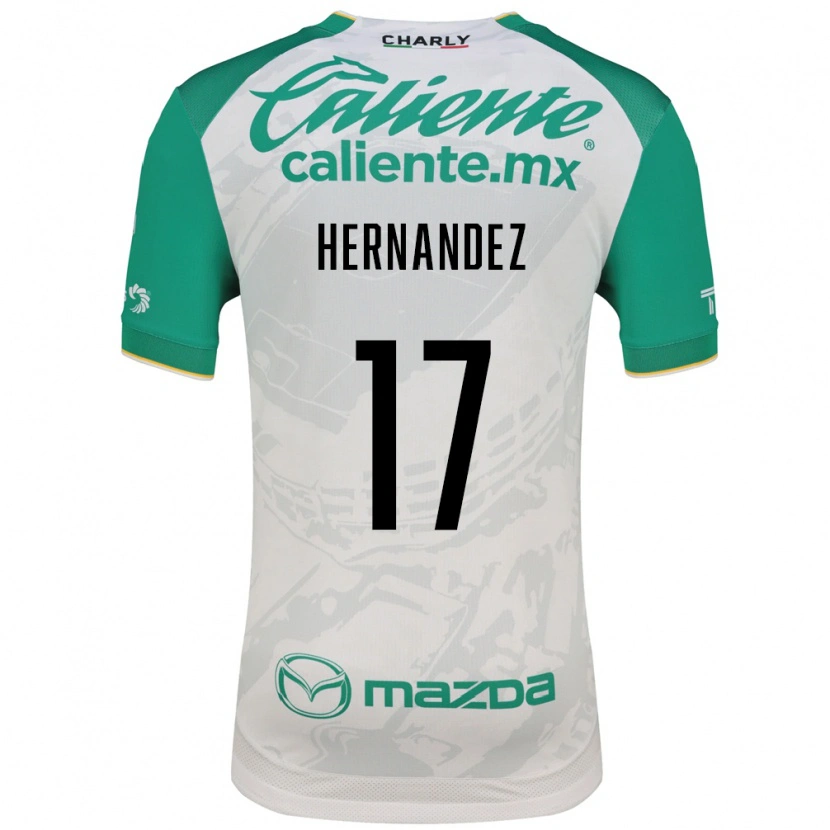 Danxen Kinder Daniel Hernández #17 Hellgrün Weiß Auswärtstrikot Trikot 2026/27 T-Shirt