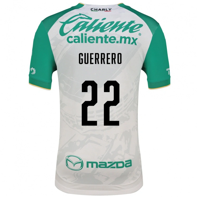 Danxen Kinder África Guerrero #22 Hellgrün Weiß Auswärtstrikot Trikot 2026/27 T-Shirt