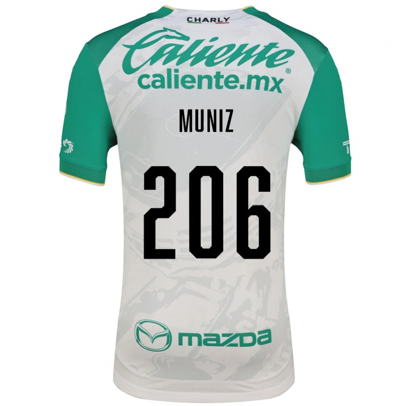 Danxen Kinder Isaác Muñíz #206 Hellgrün Weiß Auswärtstrikot Trikot 2026/27 T-Shirt