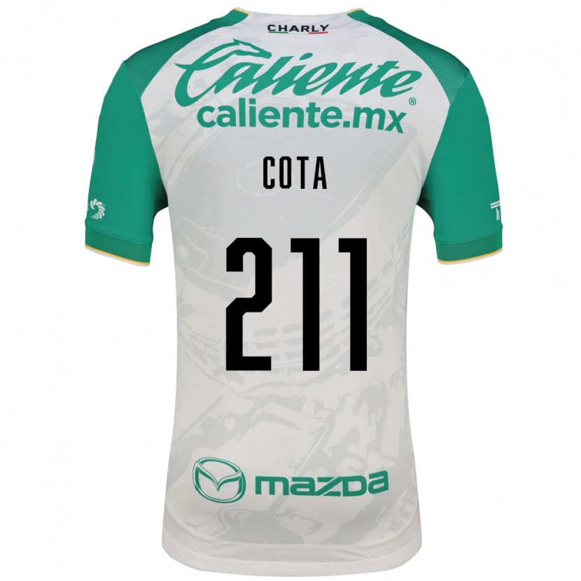 Danxen Kinder Luis Cota #211 Hellgrün Weiß Auswärtstrikot Trikot 2026/27 T-Shirt