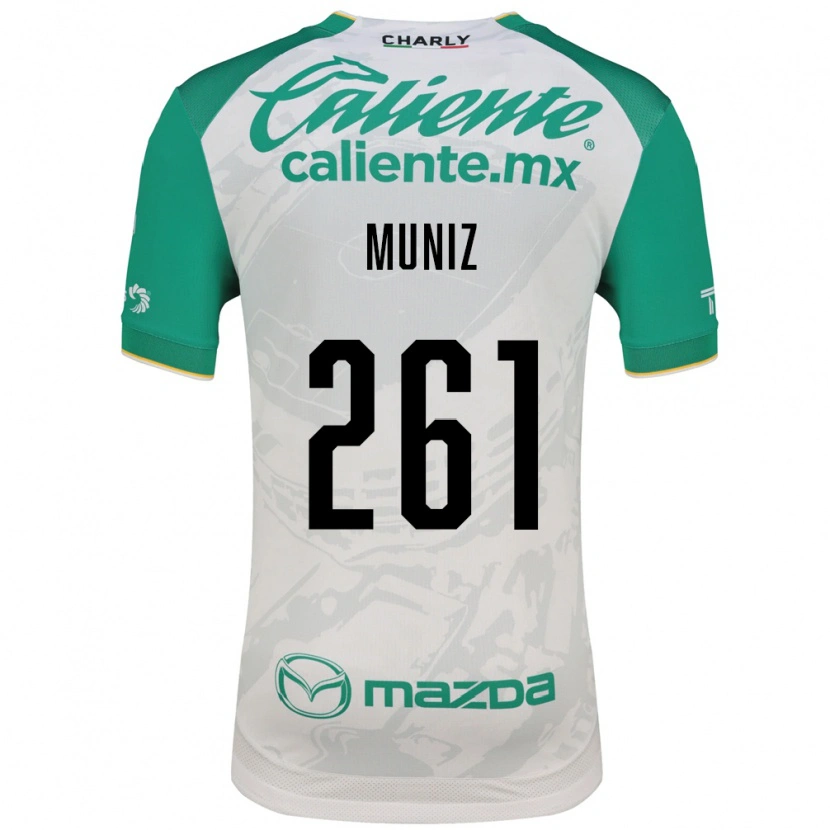 Danxen Kinder César Muñiz #261 Hellgrün Weiß Auswärtstrikot Trikot 2026/27 T-Shirt