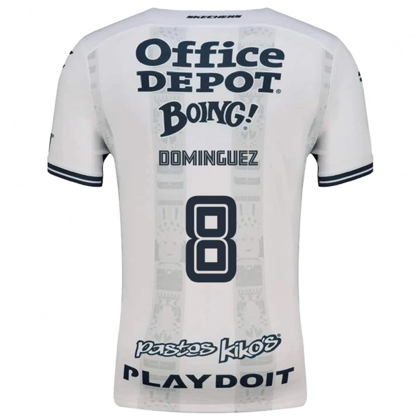 Danxen Kinder Alexéi Domínguez #8 Rot Weiß Schwarz Auswärtstrikot Trikot 2026/27 T-Shirt