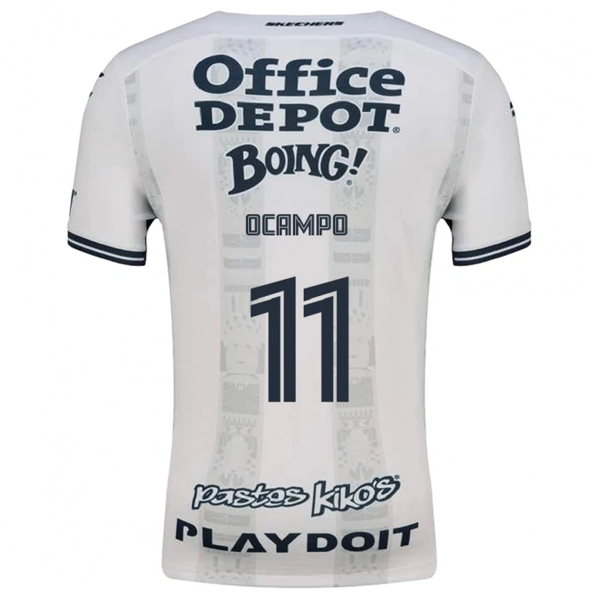 Danxen Kinder Mónica Ocampo #11 Rot Weiß Schwarz Auswärtstrikot Trikot 2026/27 T-Shirt