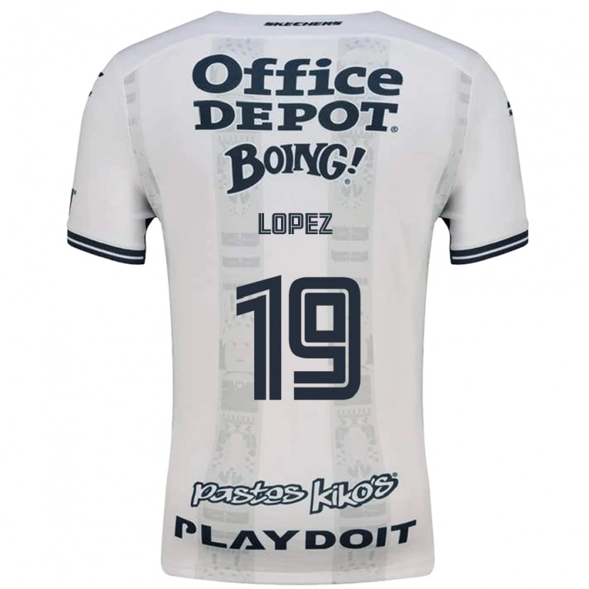 Danxen Kinder Javier Eduardo López #19 Rot Weiß Schwarz Auswärtstrikot Trikot 2026/27 T-Shirt