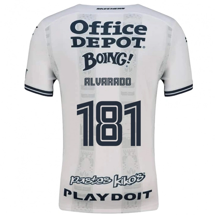 Danxen Kinder Brandón Alvarado #181 Rot Weiß Schwarz Auswärtstrikot Trikot 2026/27 T-Shirt