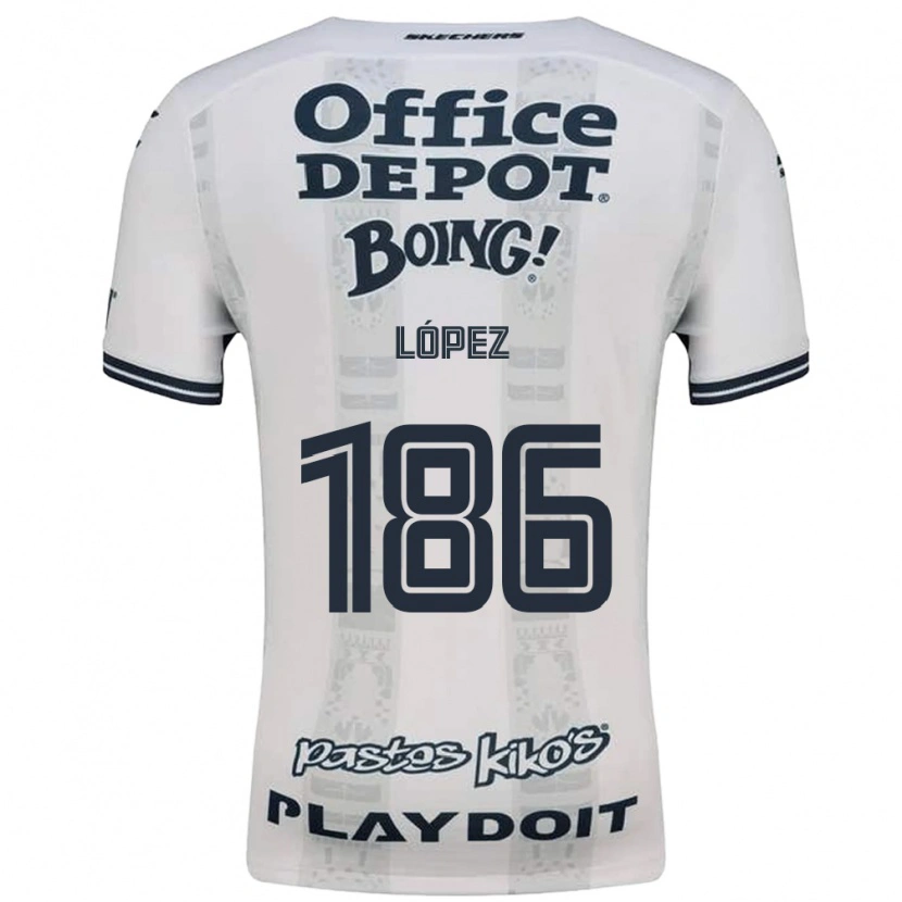 Danxen Kinder Ángel López #186 Rot Weiß Schwarz Auswärtstrikot Trikot 2026/27 T-Shirt