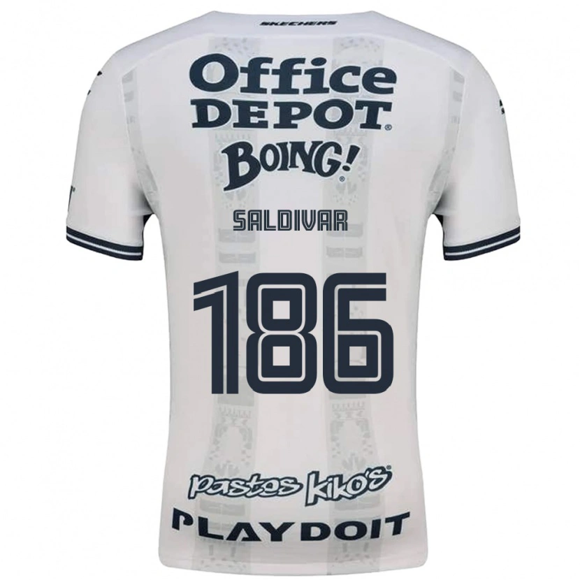 Danxen Kinder José Saldívar #186 Rot Weiß Schwarz Auswärtstrikot Trikot 2026/27 T-Shirt