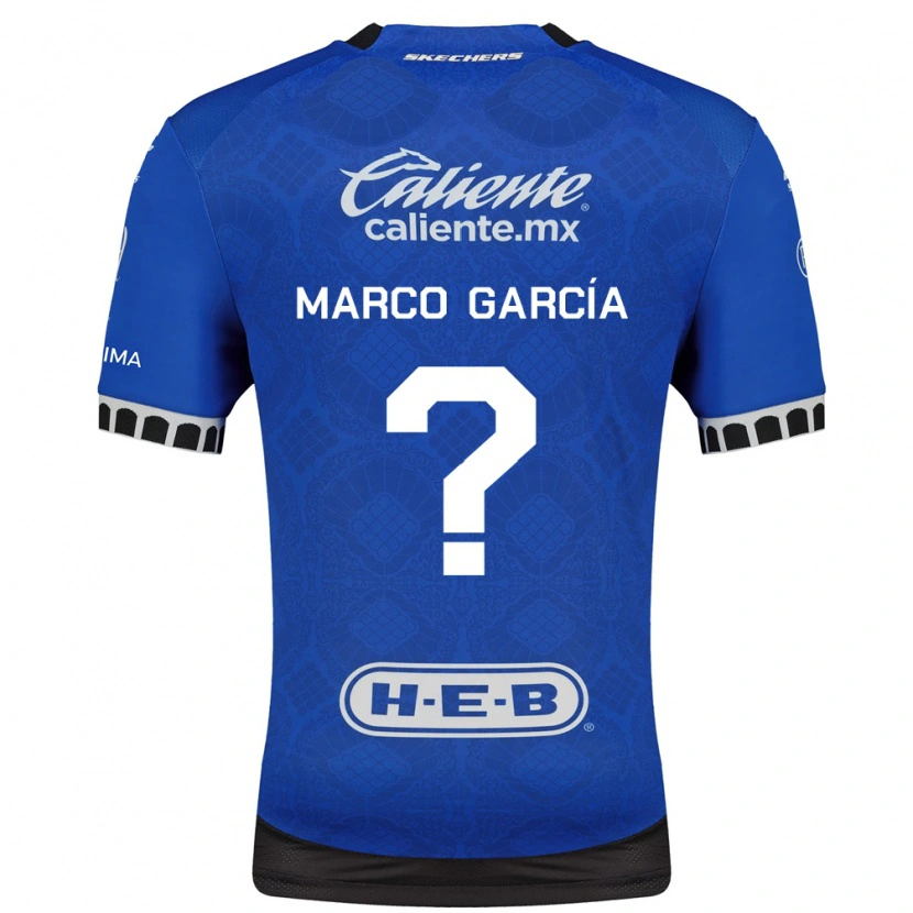 Danxen Kinder Marco Garcia #0 Königsblau Weiß Schwarz Auswärtstrikot Trikot 2026/27 T-Shirt