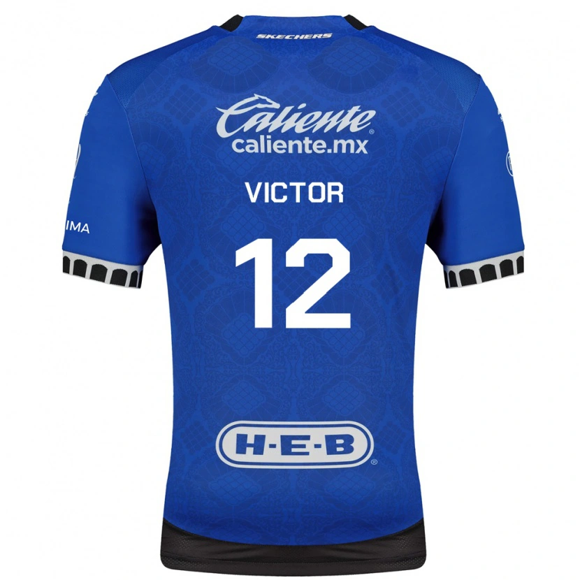 Danxen Kinder Paulo Victor #12 Königsblau Weiß Schwarz Auswärtstrikot Trikot 2026/27 T-Shirt