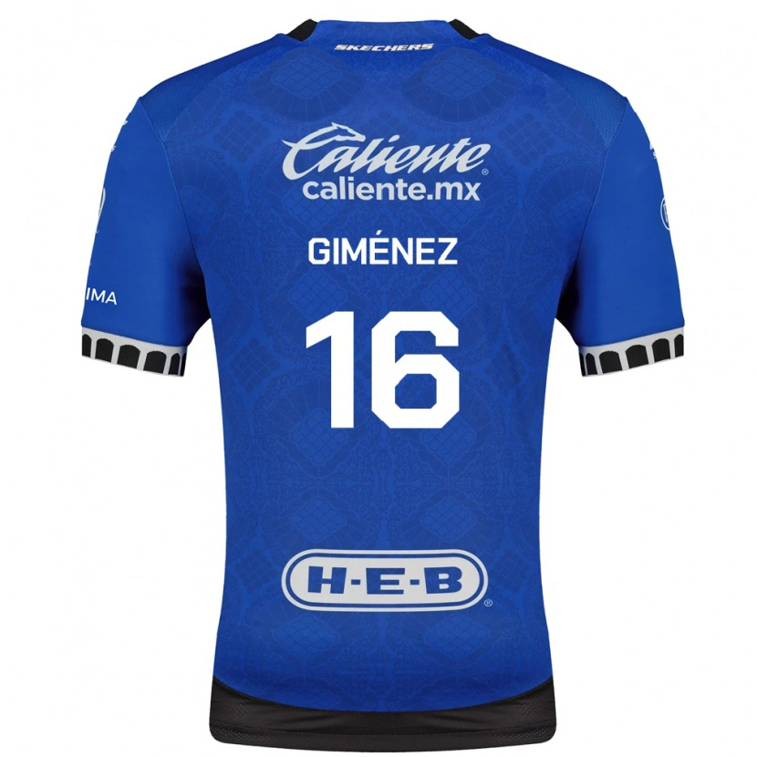 Danxen Kinder Enzo Giménez #16 Königsblau Weiß Schwarz Auswärtstrikot Trikot 2026/27 T-Shirt