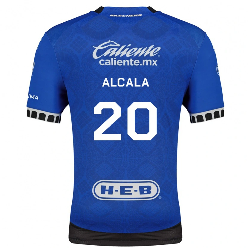Danxen Kinder Álex Alcalá #20 Königsblau Weiß Schwarz Auswärtstrikot Trikot 2026/27 T-Shirt