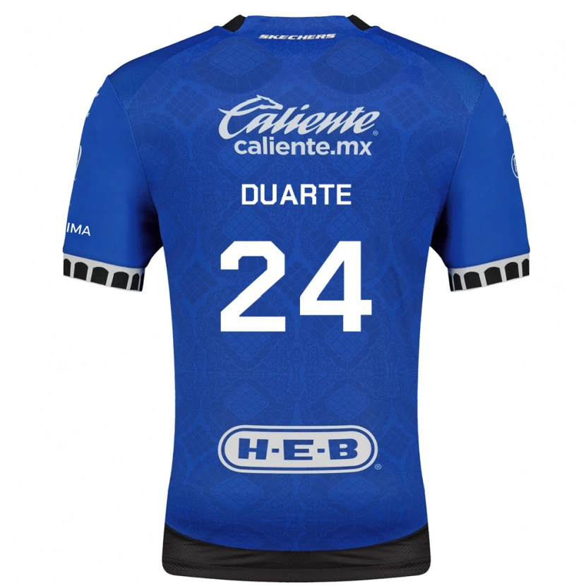 Danxen Kinder Bayron Duarte #24 Königsblau Weiß Schwarz Auswärtstrikot Trikot 2026/27 T-Shirt