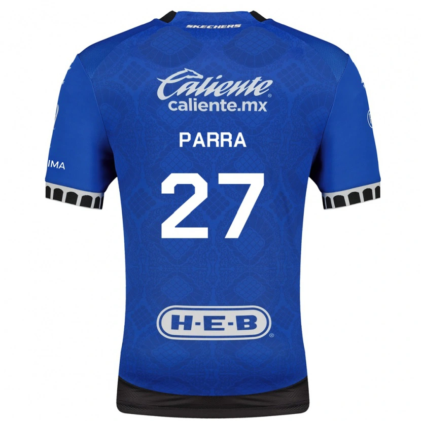 Danxen Kinder Daniel Parra #27 Königsblau Weiß Schwarz Auswärtstrikot Trikot 2026/27 T-Shirt