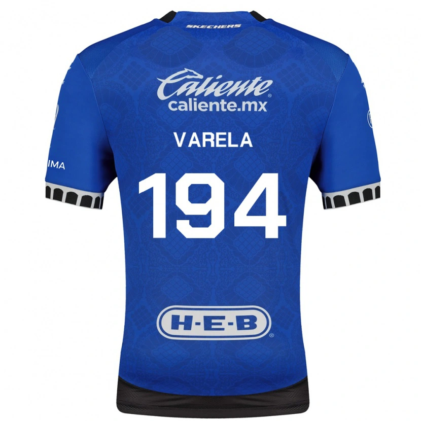Danxen Kinder José Varela #194 Königsblau Weiß Schwarz Auswärtstrikot Trikot 2026/27 T-Shirt
