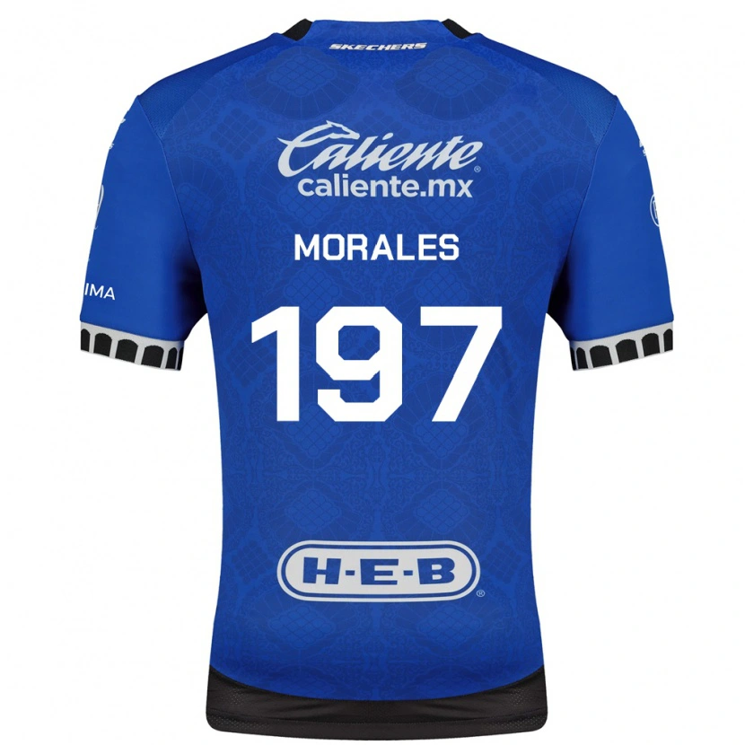 Danxen Kinder Leonardo Morales #197 Königsblau Weiß Schwarz Auswärtstrikot Trikot 2026/27 T-Shirt