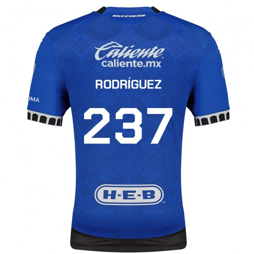 Danxen Kinder Nicolás Rodríguez #237 Königsblau Weiß Schwarz Auswärtstrikot Trikot 2026/27 T-Shirt