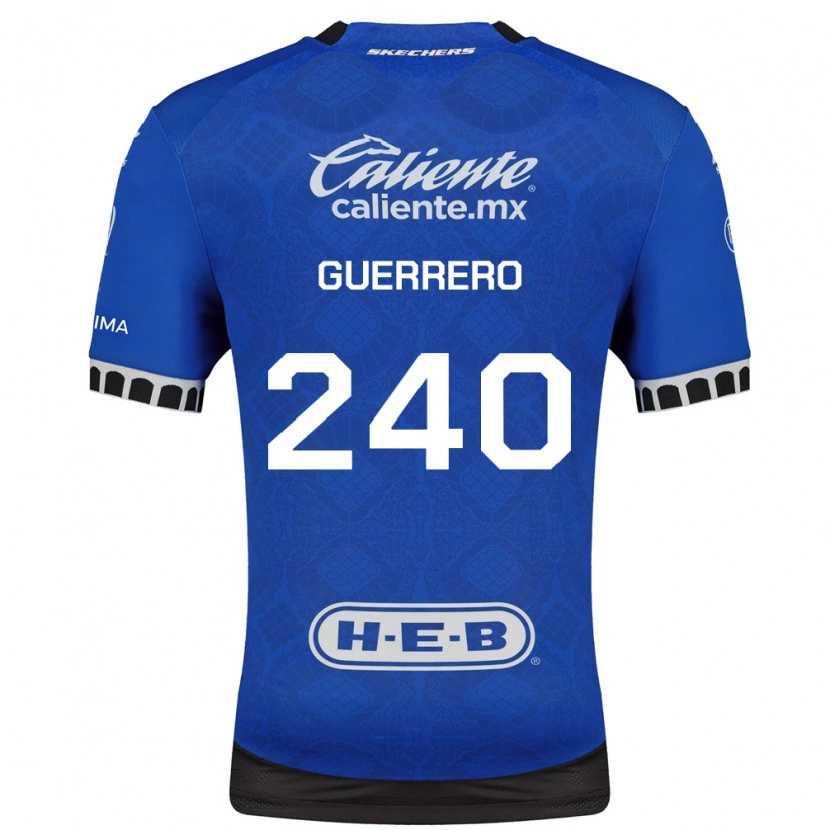 Danxen Kinder Tlaloc Guerrero #240 Königsblau Weiß Schwarz Auswärtstrikot Trikot 2026/27 T-Shirt