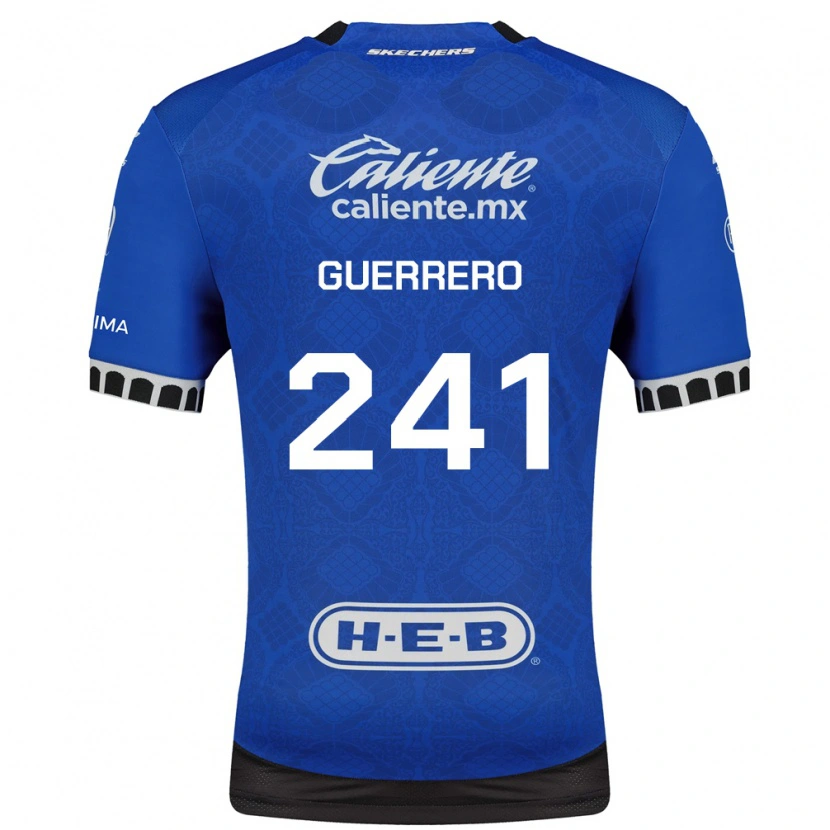 Danxen Kinder Emiliano Guerrero #241 Königsblau Weiß Schwarz Auswärtstrikot Trikot 2026/27 T-Shirt