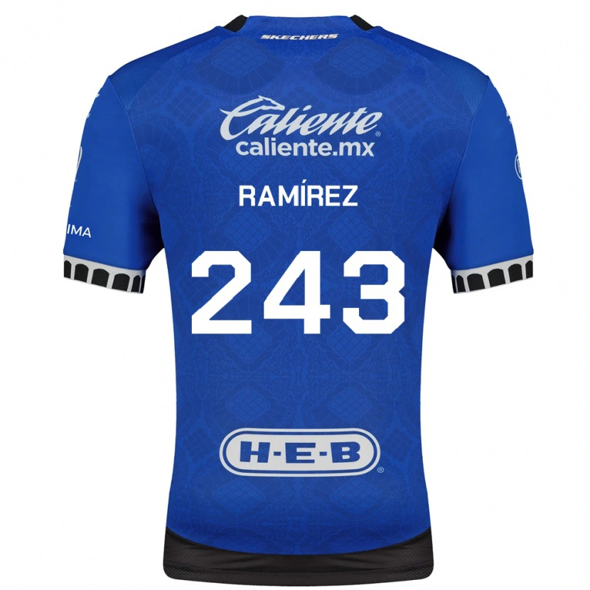 Danxen Kinder Eleazar Ramírez #243 Königsblau Weiß Schwarz Auswärtstrikot Trikot 2026/27 T-Shirt