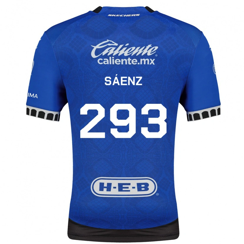Danxen Kinder Nicolás Sáenz #293 Königsblau Weiß Schwarz Auswärtstrikot Trikot 2026/27 T-Shirt